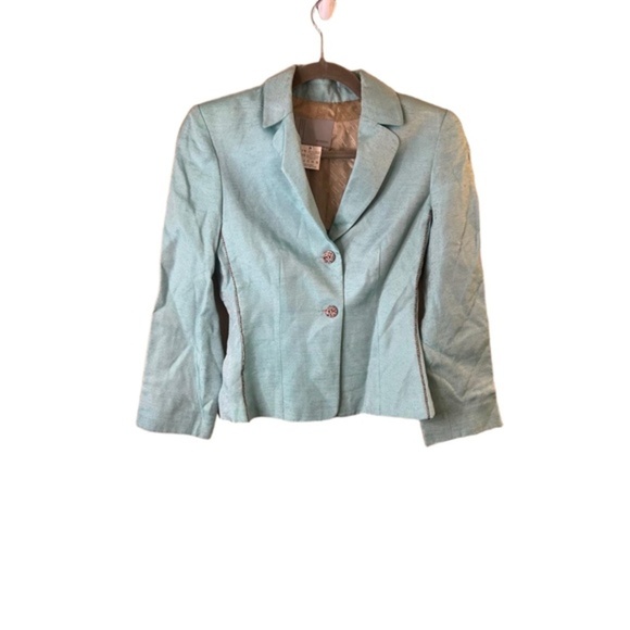Missoni Jackets & Blazers - Missoni Light Blue 2-Button Tailored Blazer With Notched Lapel Size 38